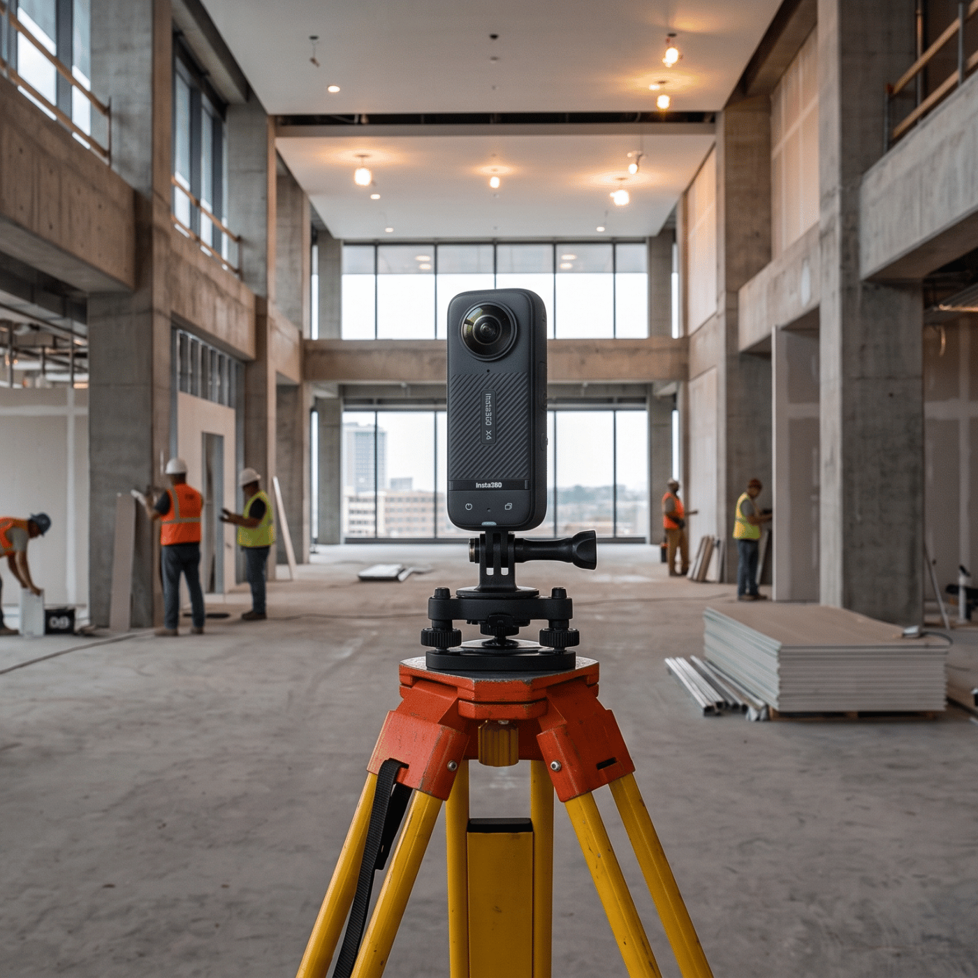 BinaLapse 360 degree panoramic view of construction site